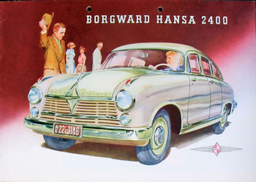 Borgward Hansa 2400 Modelprogram 1952 Carbrochure (10038)